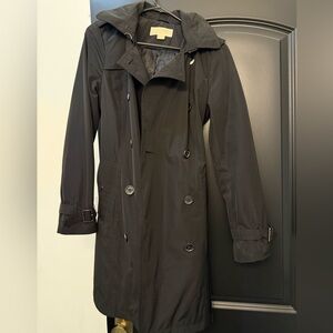 Michael Kors Women’s Double Breasted Quilted mid-length trench coat
